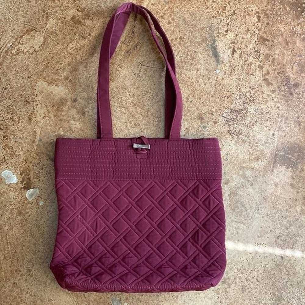 VERA Bradley "Vera" Tote in the wine burgundy Red - image 2