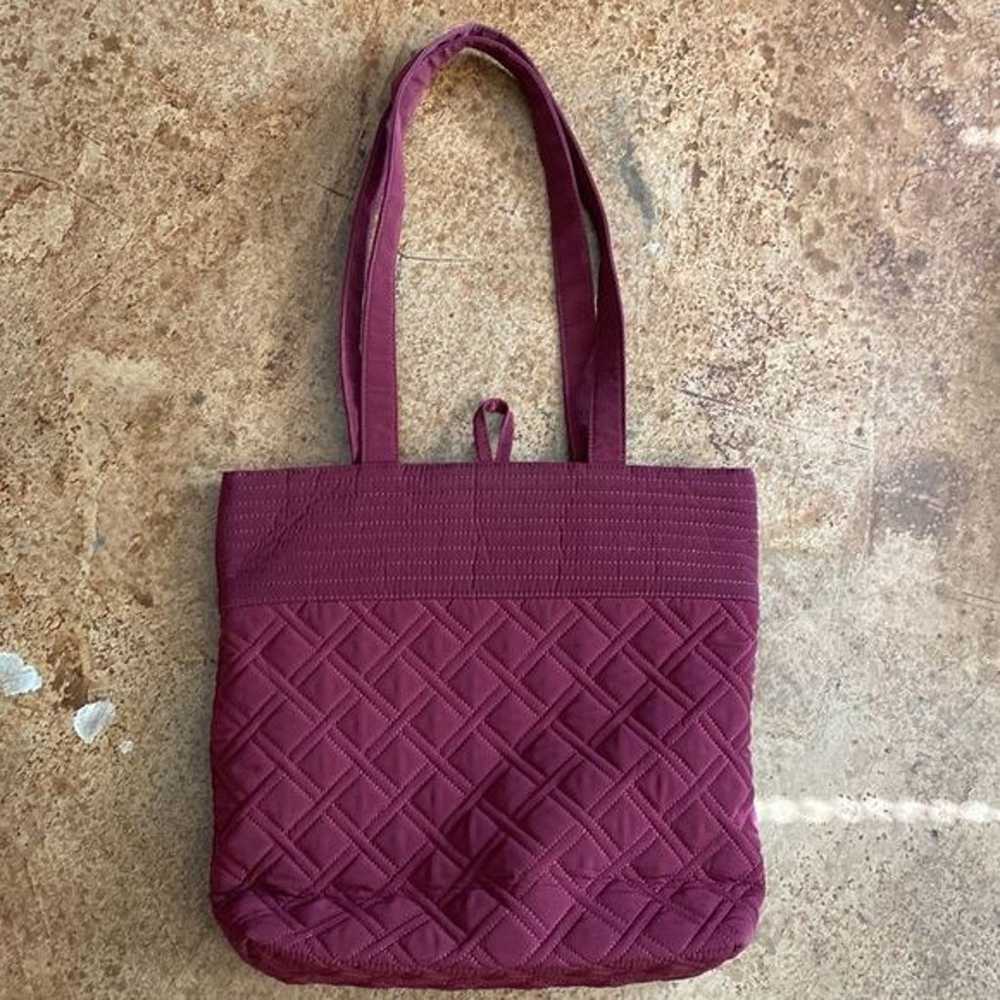 VERA Bradley "Vera" Tote in the wine burgundy Red - image 7