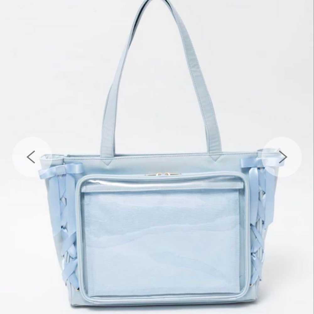 Lace-up frame tote bag, size S. - image 1