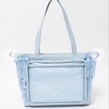 Lace-up frame tote bag, size S. - image 1