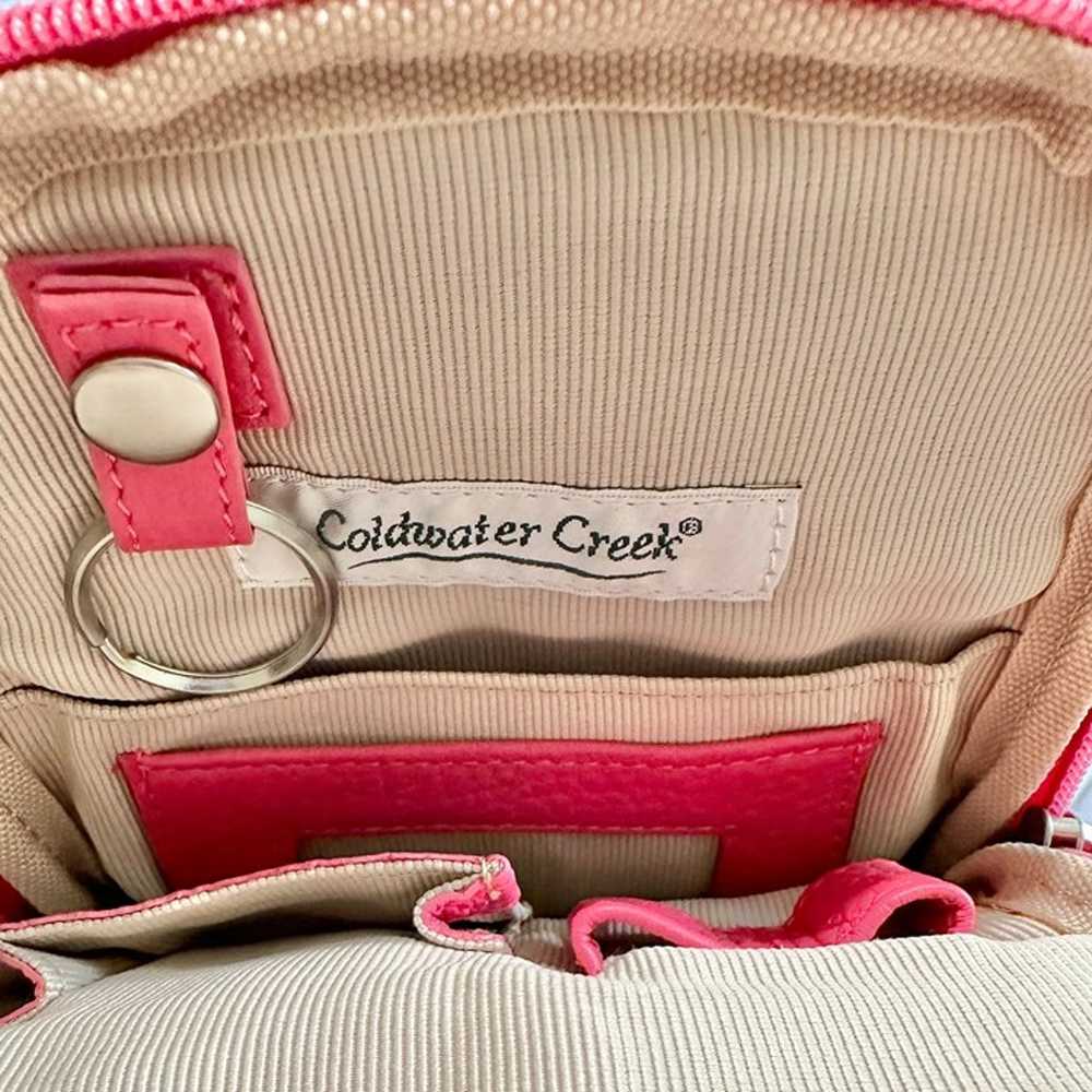 Coldwater Creek hot pink crossbody bag pebbled le… - image 2