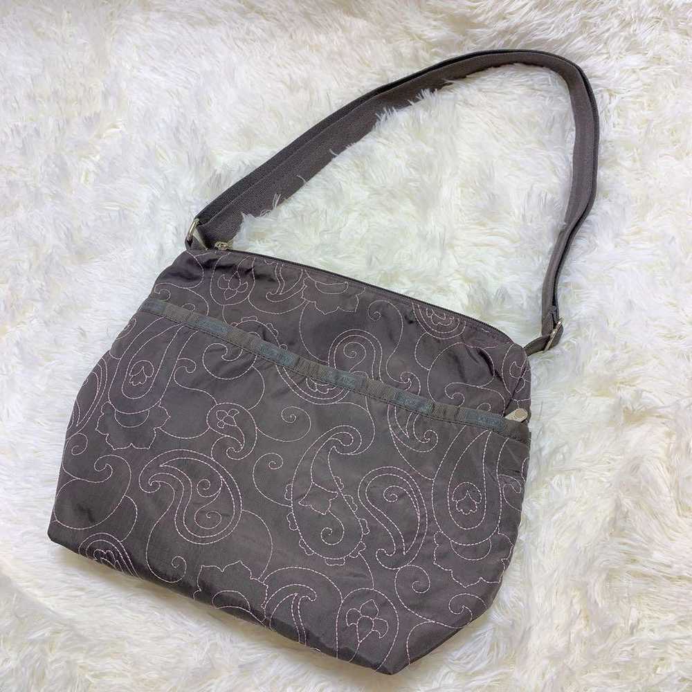 LeSportsac shoulder bag with paisley embroidery f… - image 6