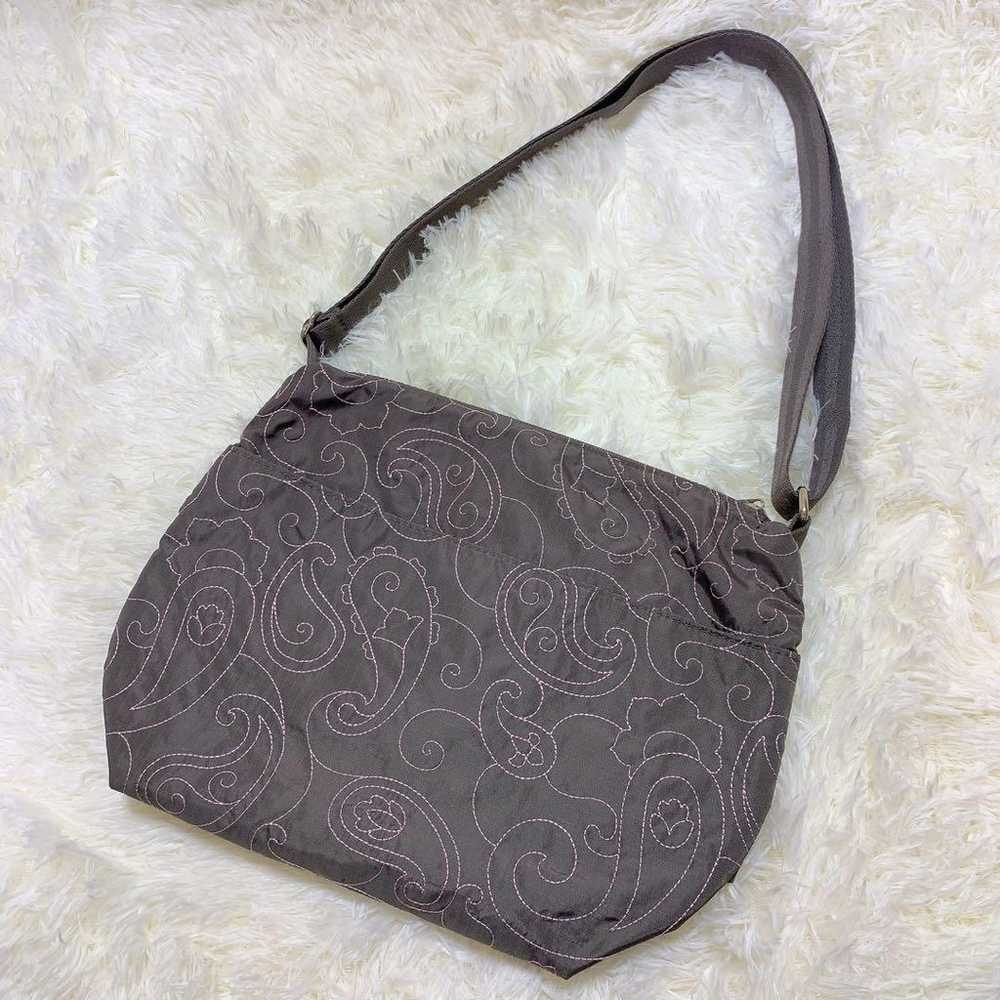 LeSportsac shoulder bag with paisley embroidery f… - image 7