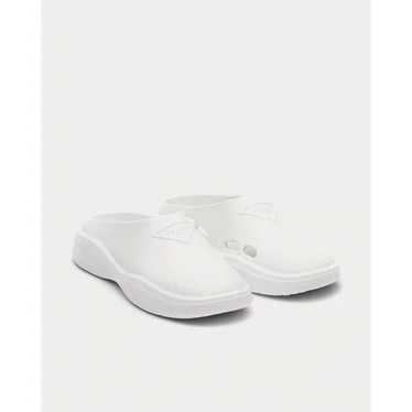 Prada Prada Foam Rubber White Mules - image 1