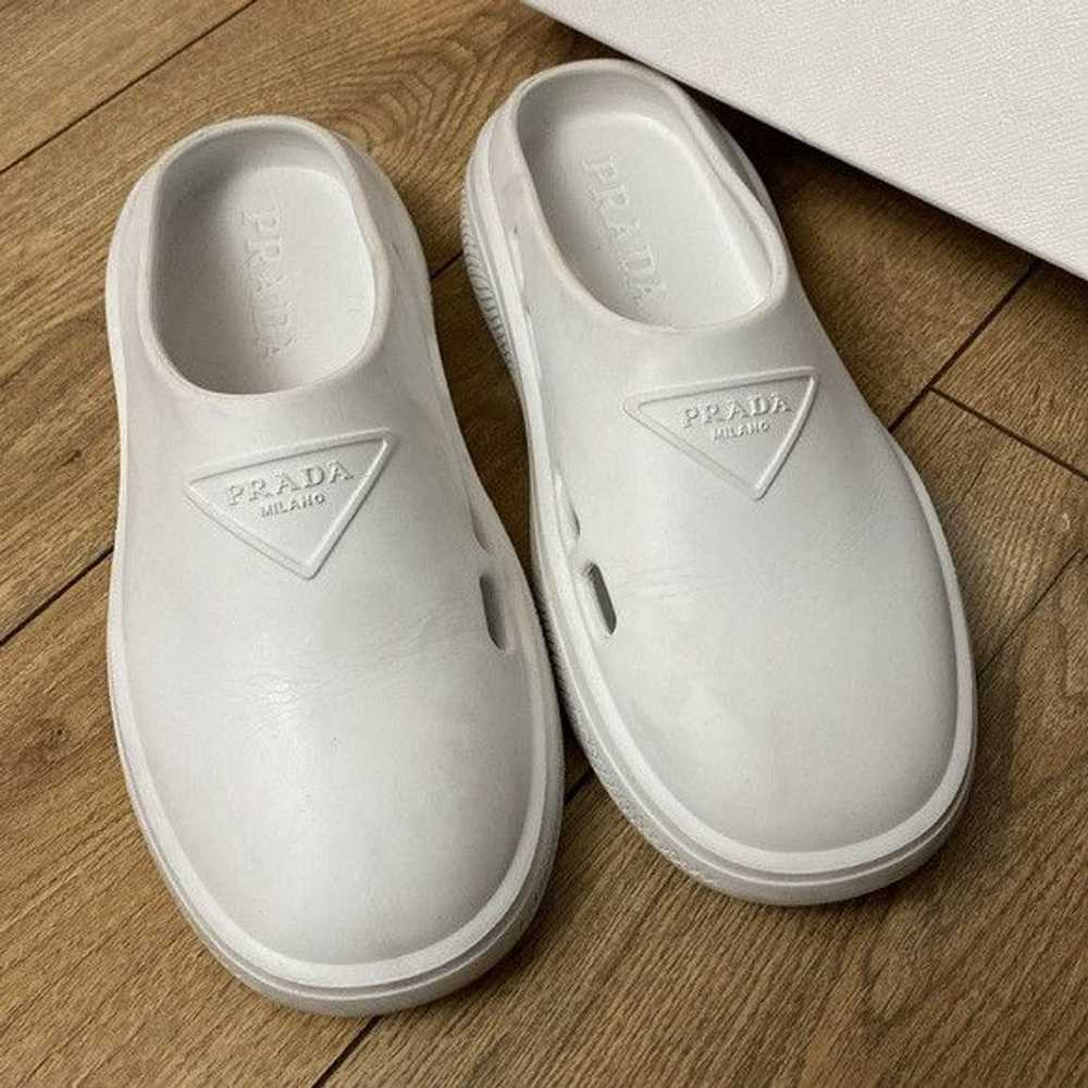 Prada Prada Foam Rubber White Mules - image 5