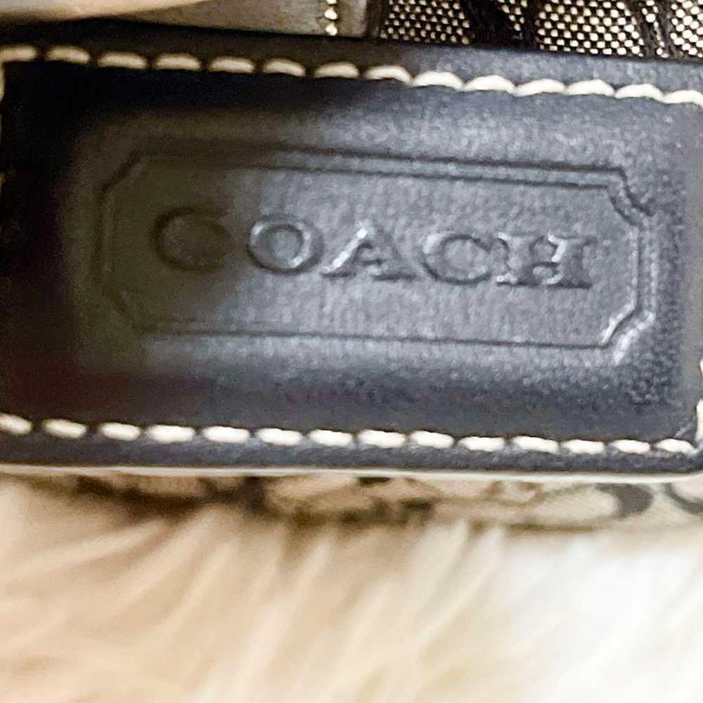 COACH Coach Handbag Accessory Pouch Signature Bla… - image 12