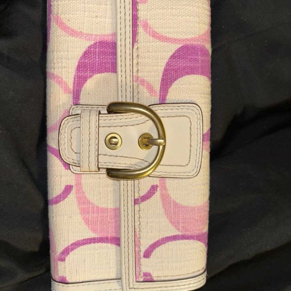 Vintage carly Coach purse & wallet NEW ! Pink - image 8