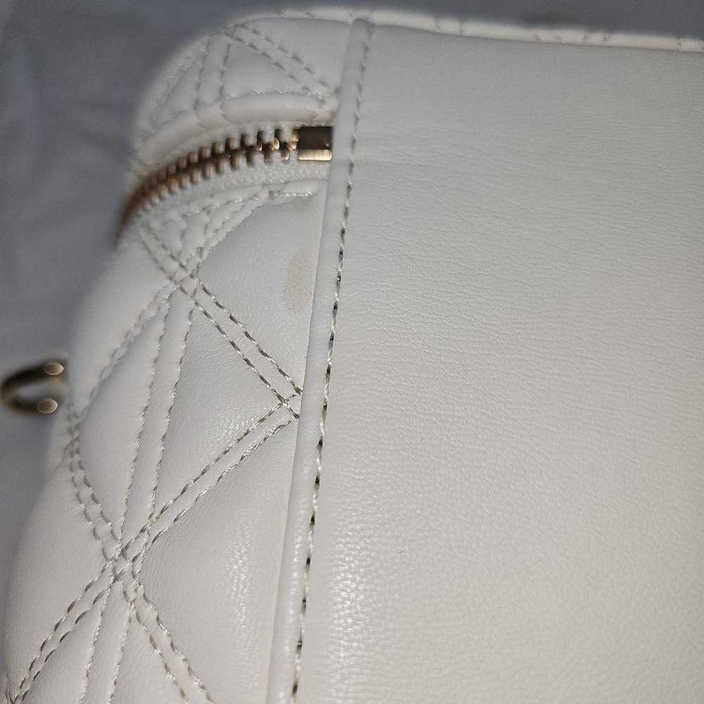 RANDA White Quilting Handbag Vanity Bag - image 5