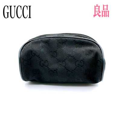 Gucci pouch makeup pouch GG canvas black series - image 1