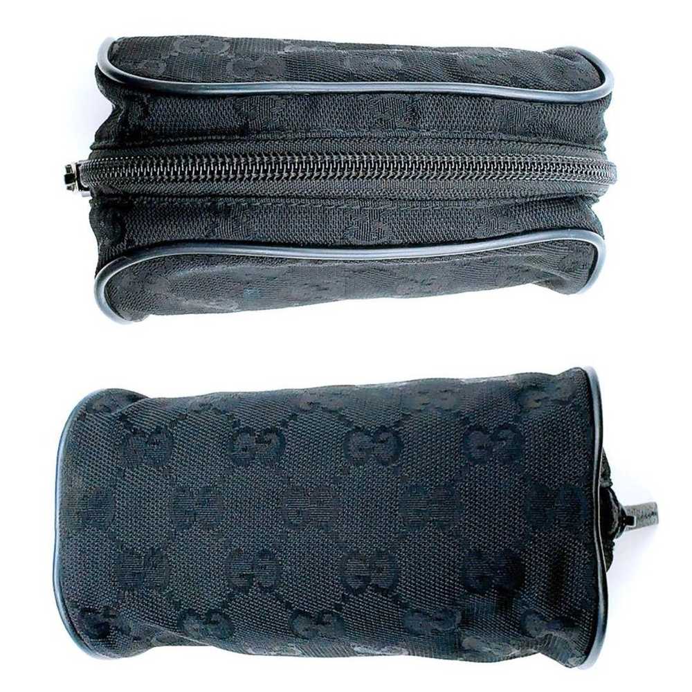 Gucci pouch makeup pouch GG canvas black series - image 4