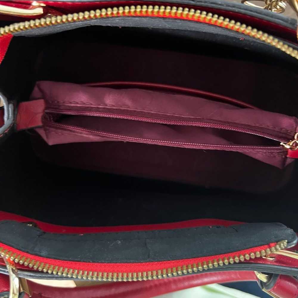 Brown and red purse - image 3