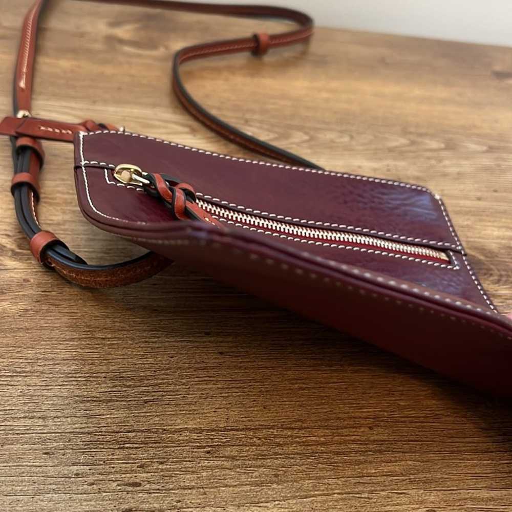 Dooney & Bourke Burgundy Florentine Leather Doubl… - image 6