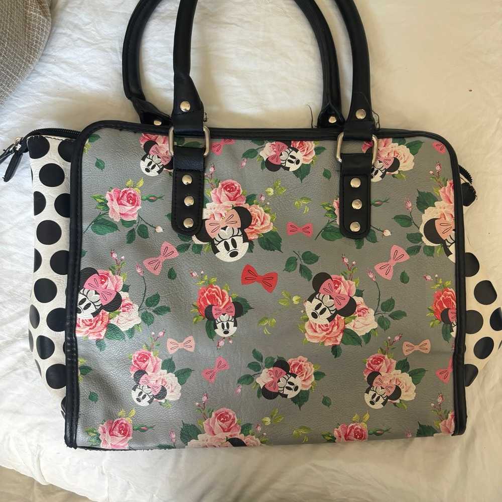 Disney Boutique Minnie Mouse Floral Large Bag - image 2