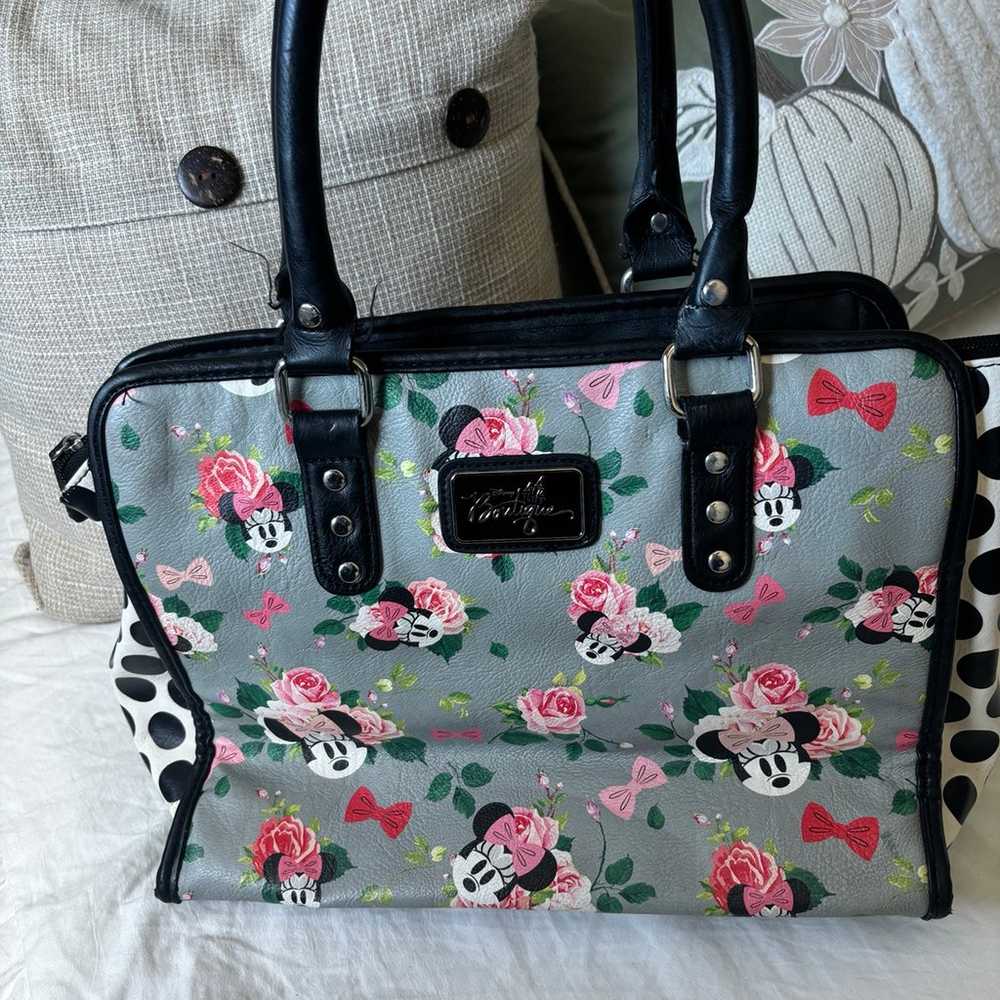 Disney Boutique Minnie Mouse Floral Large Bag - image 4