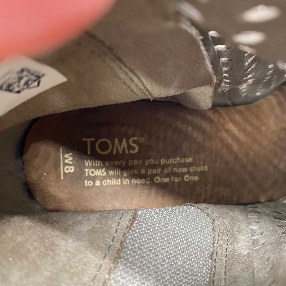 Toms Toms Desert Taupe Suede Majorca Heeled Peep … - image 10