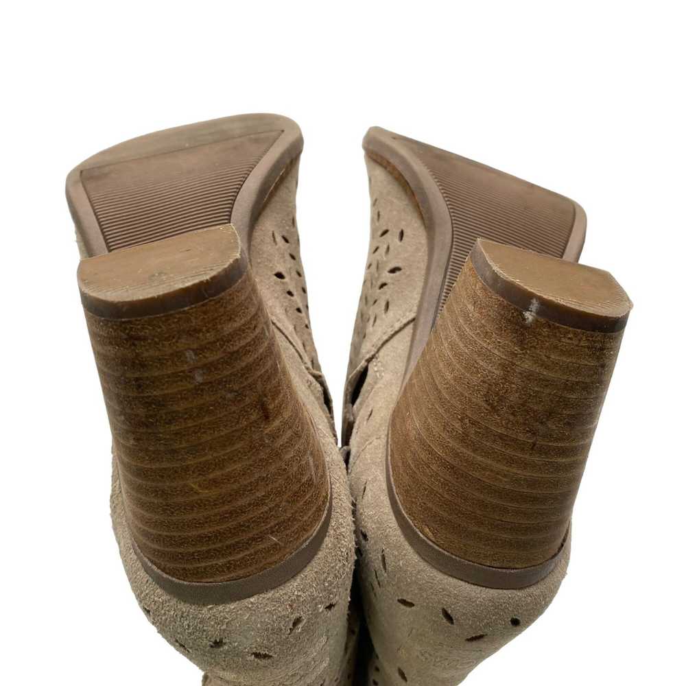 Toms Toms Desert Taupe Suede Majorca Heeled Peep … - image 11