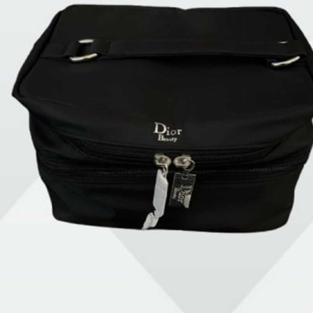 NWOT Dior Beauty Black Soft Cosmetic Travel Case … - image 2