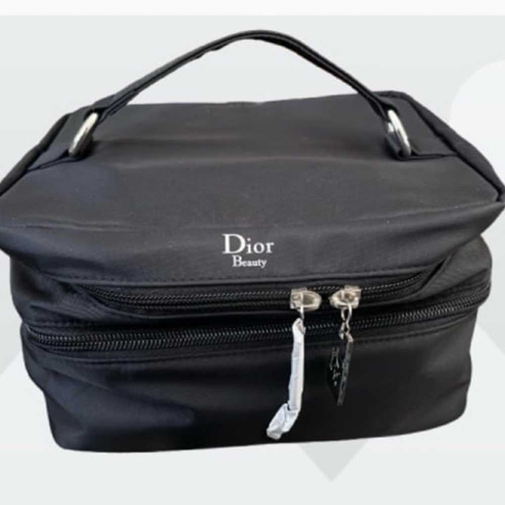 NWOT Dior Beauty Black Soft Cosmetic Travel Case … - image 3