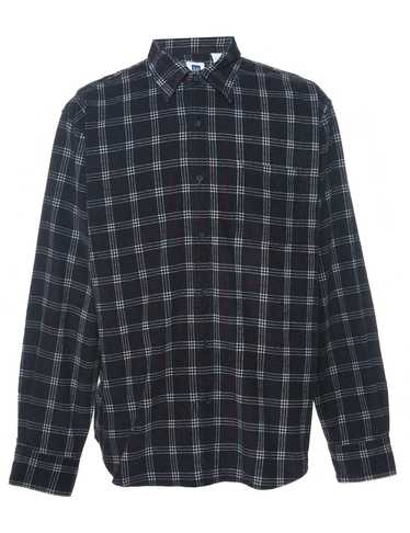 Gap Corduroy Checked Navy & White Shirt - L - image 1