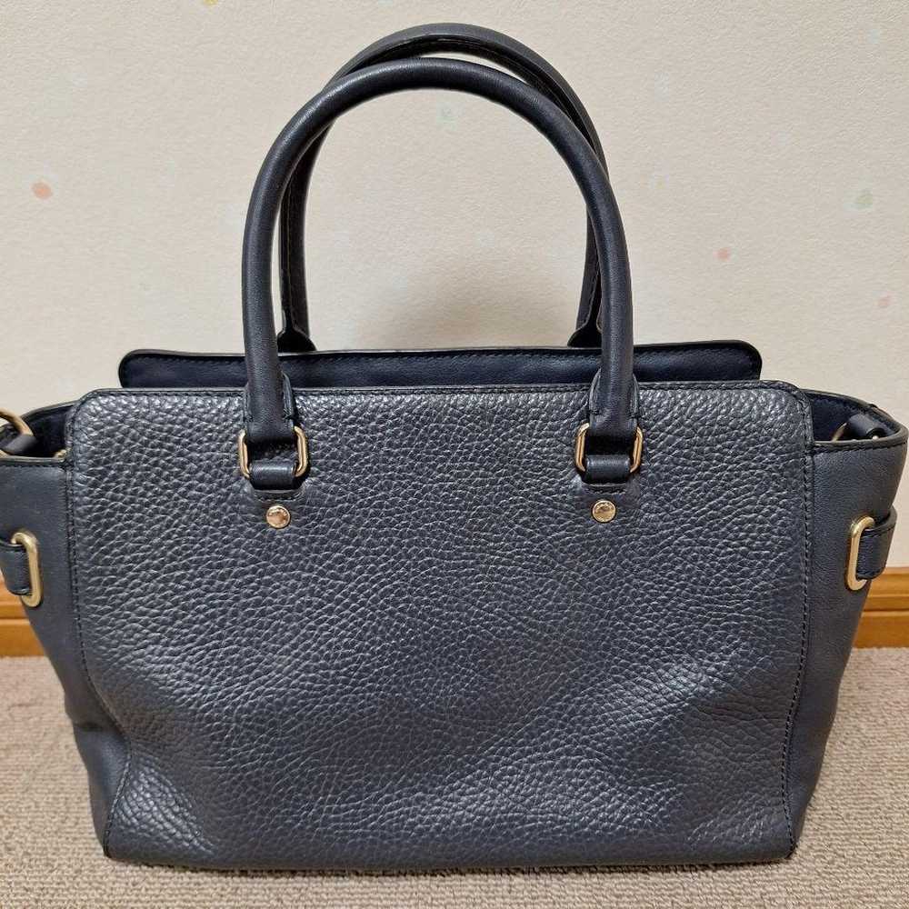 COACH Swagger ♡ 2way Shoulder Bag Handbag Navy Bl… - image 6