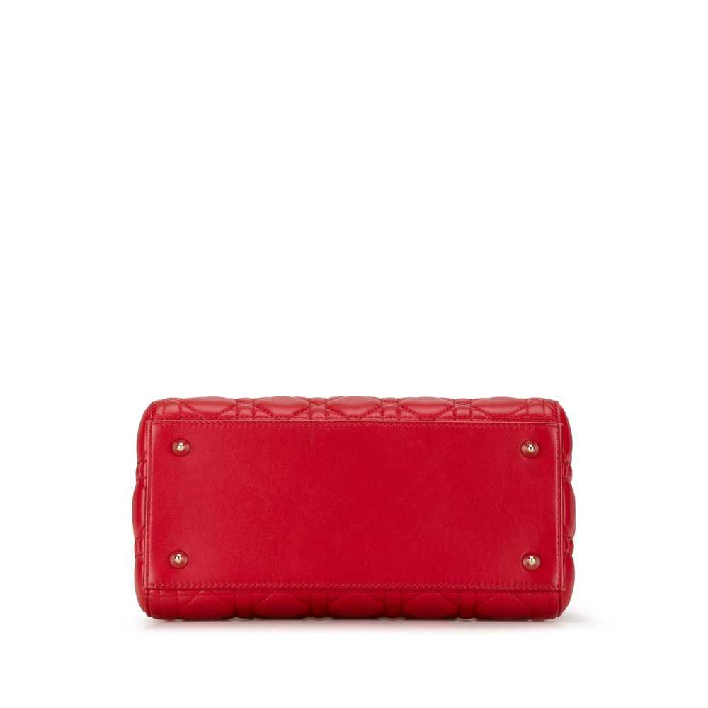 Product Details Dior Red Medium Lambskin Cannage … - image 4