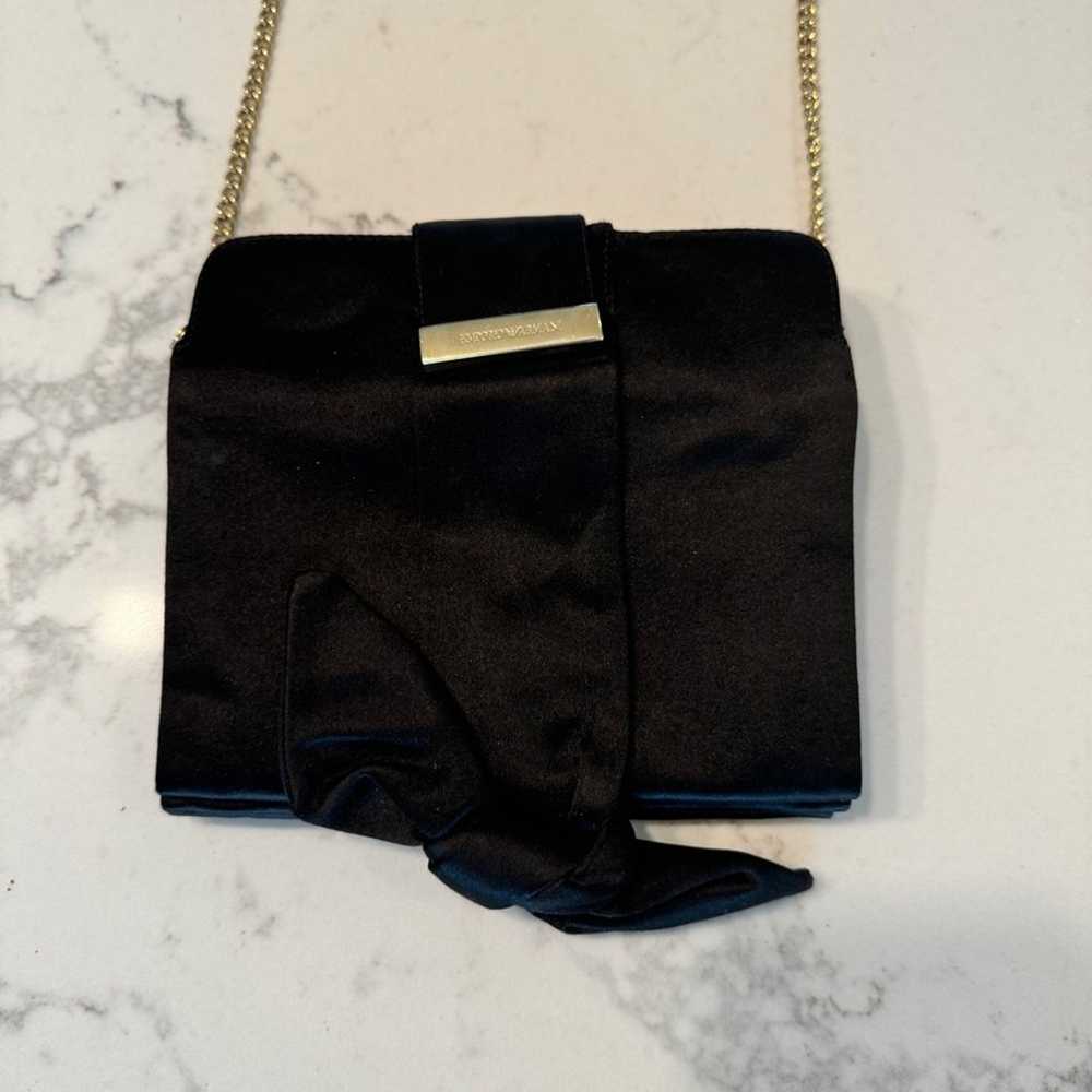 Emporio Armani Vintage Crossbody Black Satin Bag - image 2