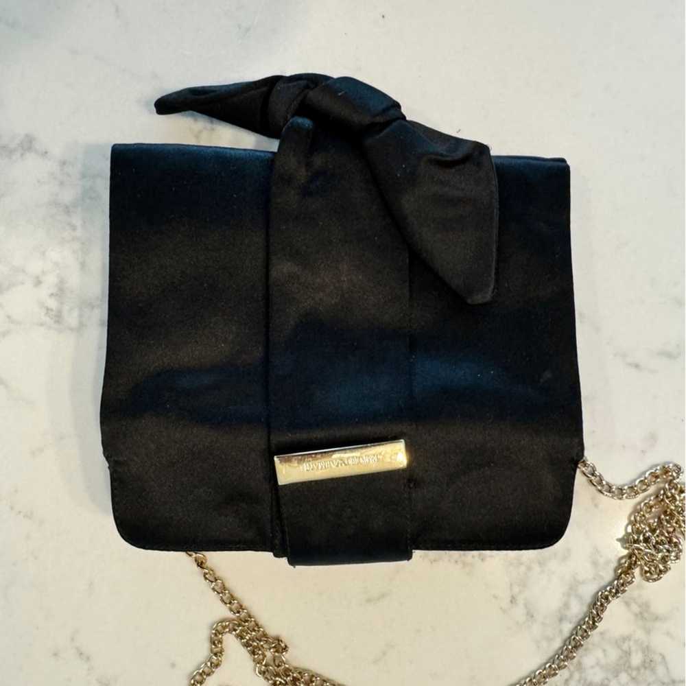 Emporio Armani Vintage Crossbody Black Satin Bag - image 3