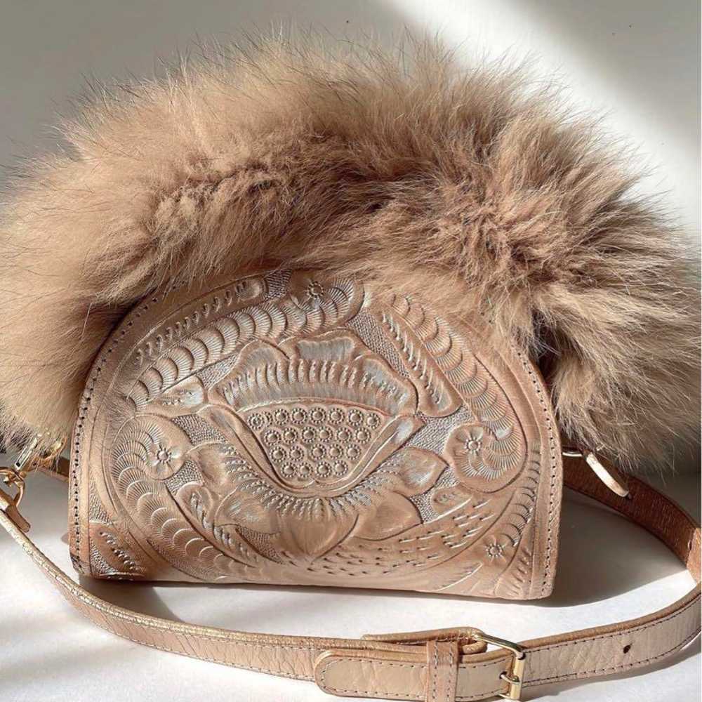 Grace Continental/Carving Tribes 2way Fur Bag. - image 2