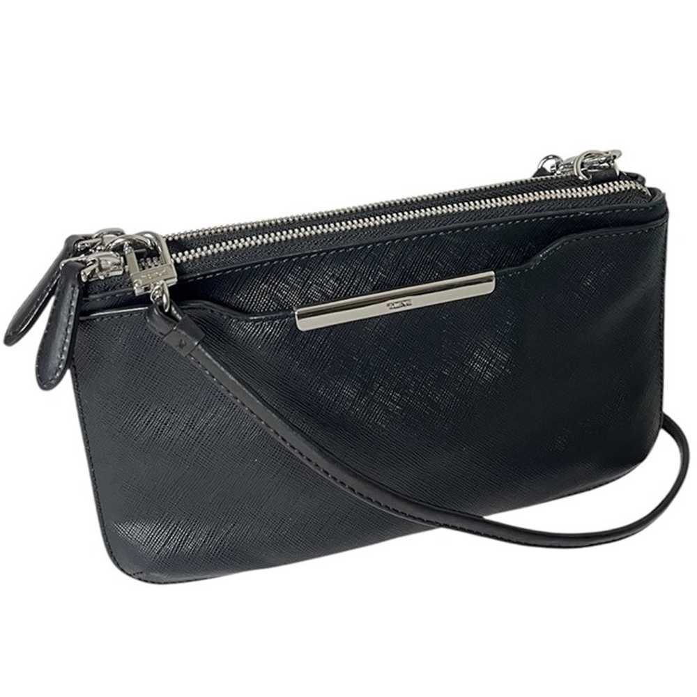 Tumi Crossbody Bag Black Saffiano Leather Removab… - image 1