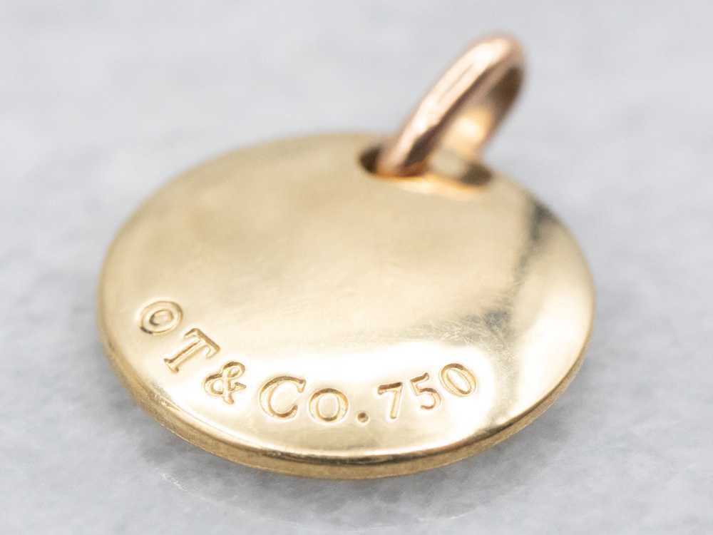 Tiffany & Co "S" Engraved Disc Pendant - image 2