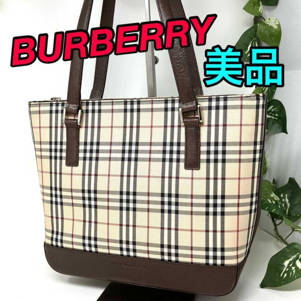 【Excellent condition】Burberry tote bag handbag wi… - image 1