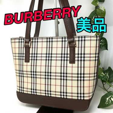 【Excellent condition】Burberry tote bag handbag wi… - image 1