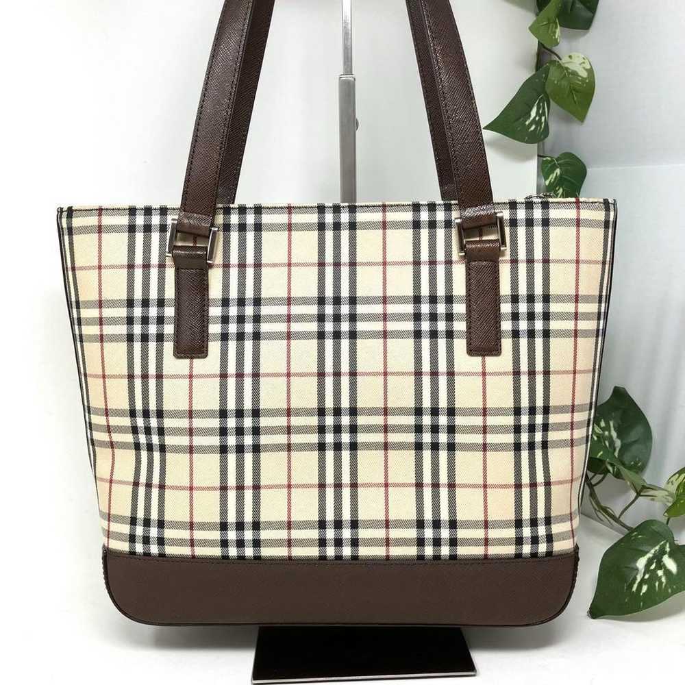 【Excellent condition】Burberry tote bag handbag wi… - image 2