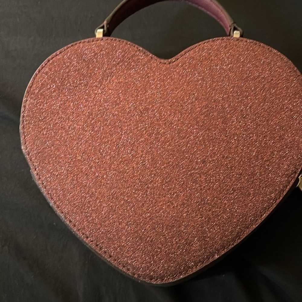 Authentic Kate Spade Red Sparkle heart purse - su… - image 6