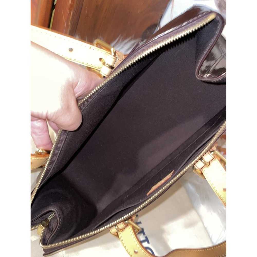 Louis Vuitton Rosewood patent leather handbag - image 9