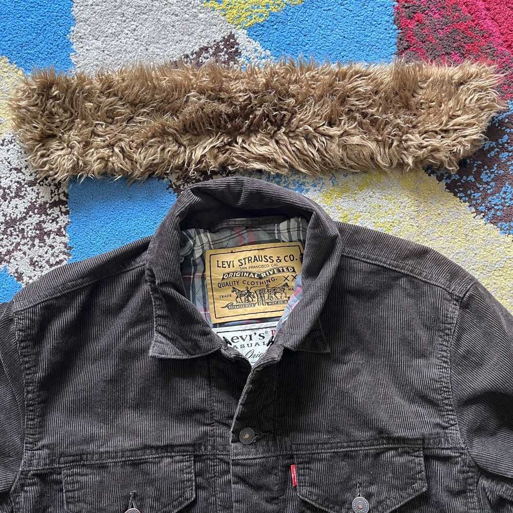 Levi's × Vintage Levi's Denim Corduroy Trucker Ja… - image 11