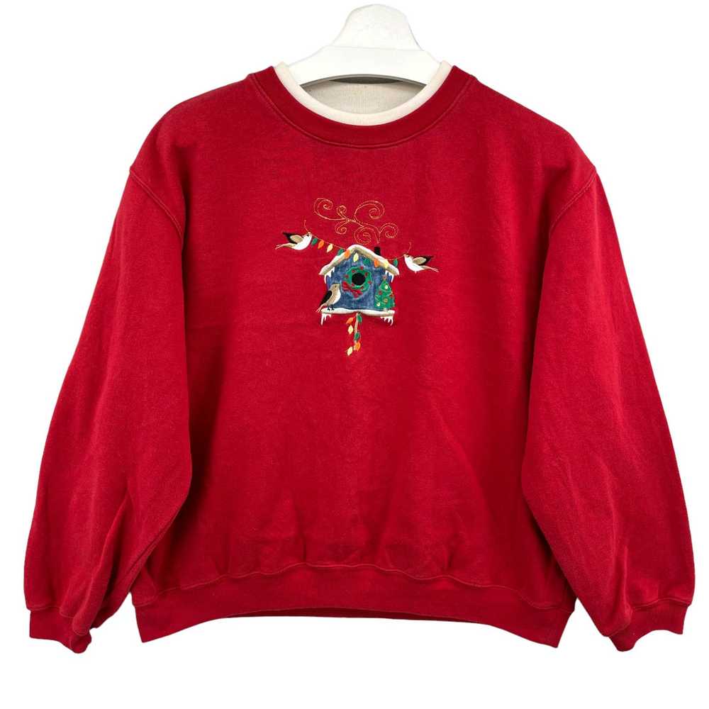 Vintage Vintage Womens XL Sweatshirt Birdhouse Wi… - image 1