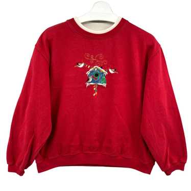 Vintage Vintage Womens XL Sweatshirt Birdhouse Wi… - image 1