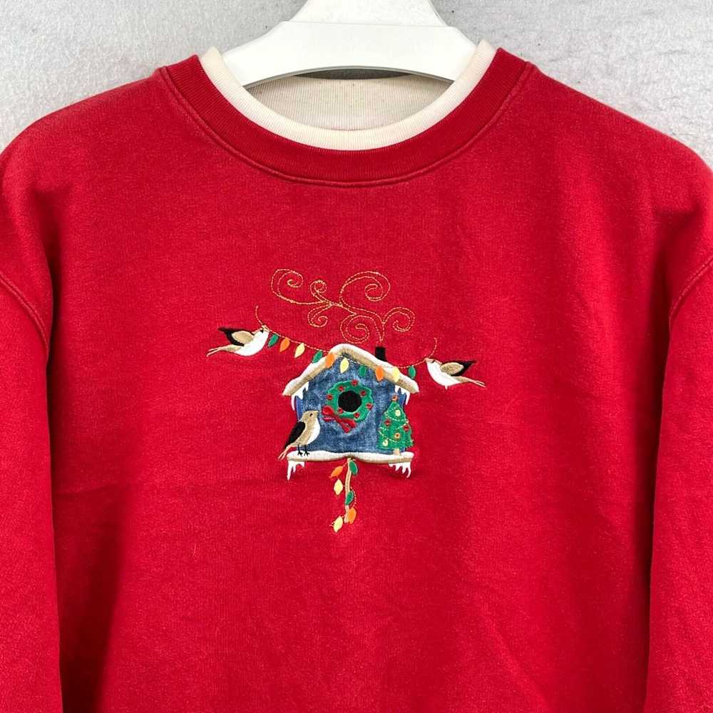 Vintage Vintage Womens XL Sweatshirt Birdhouse Wi… - image 3