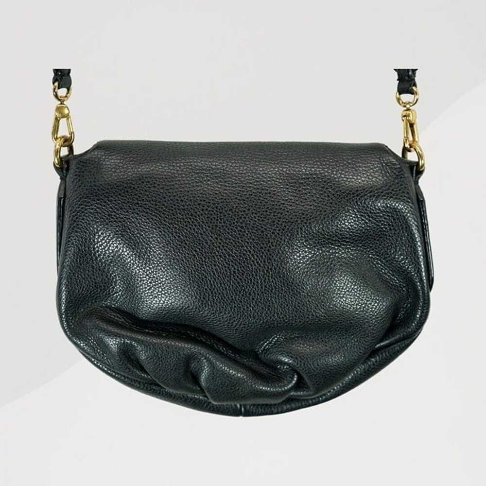 Vtg 90s Marc Jacobs Black Leather Crossbody Purse… - image 5