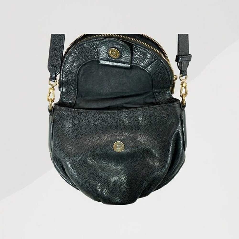 Vtg 90s Marc Jacobs Black Leather Crossbody Purse… - image 6