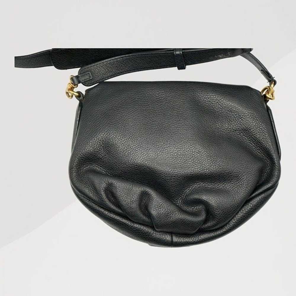 Vtg 90s Marc Jacobs Black Leather Crossbody Purse… - image 9