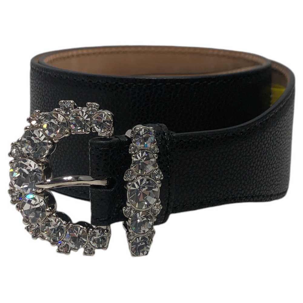 JIMMY CHOO/Belt/M/Animal Pattern/Leather/BLK/swar… - image 1