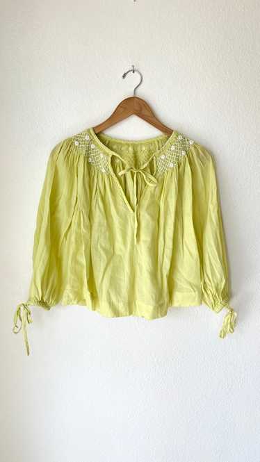 Innika Choo Citron Smocked Blouse (One Size) | Use