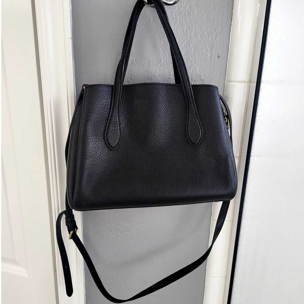 Coach Black Lora Carryall Leather Handbag/Purse - image 2