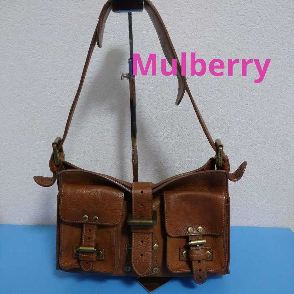 Mulberry Leather Off-Shoulder Bag - image 1