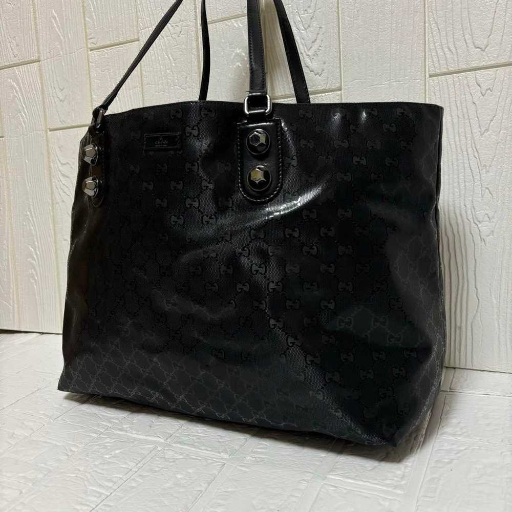 GUCCI GG Pattern Tote Bag, A4 Compatible, Black, … - image 4