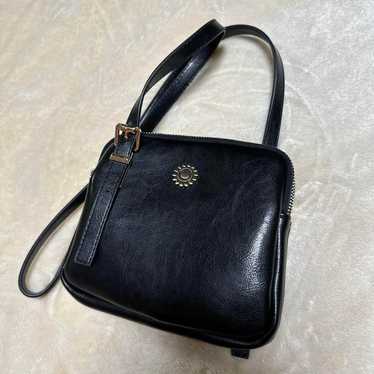 Vintage-style Shoulder Bag Black - image 1