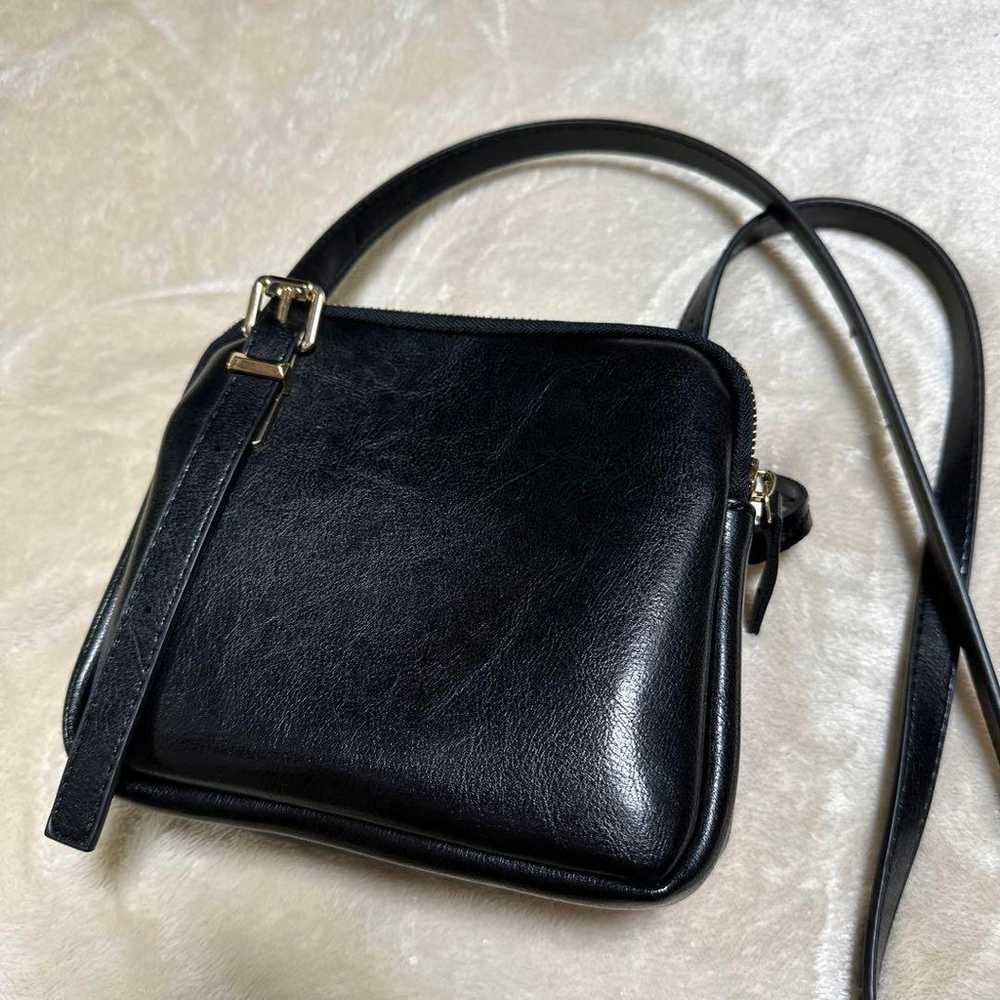 Vintage-style Shoulder Bag Black - image 3