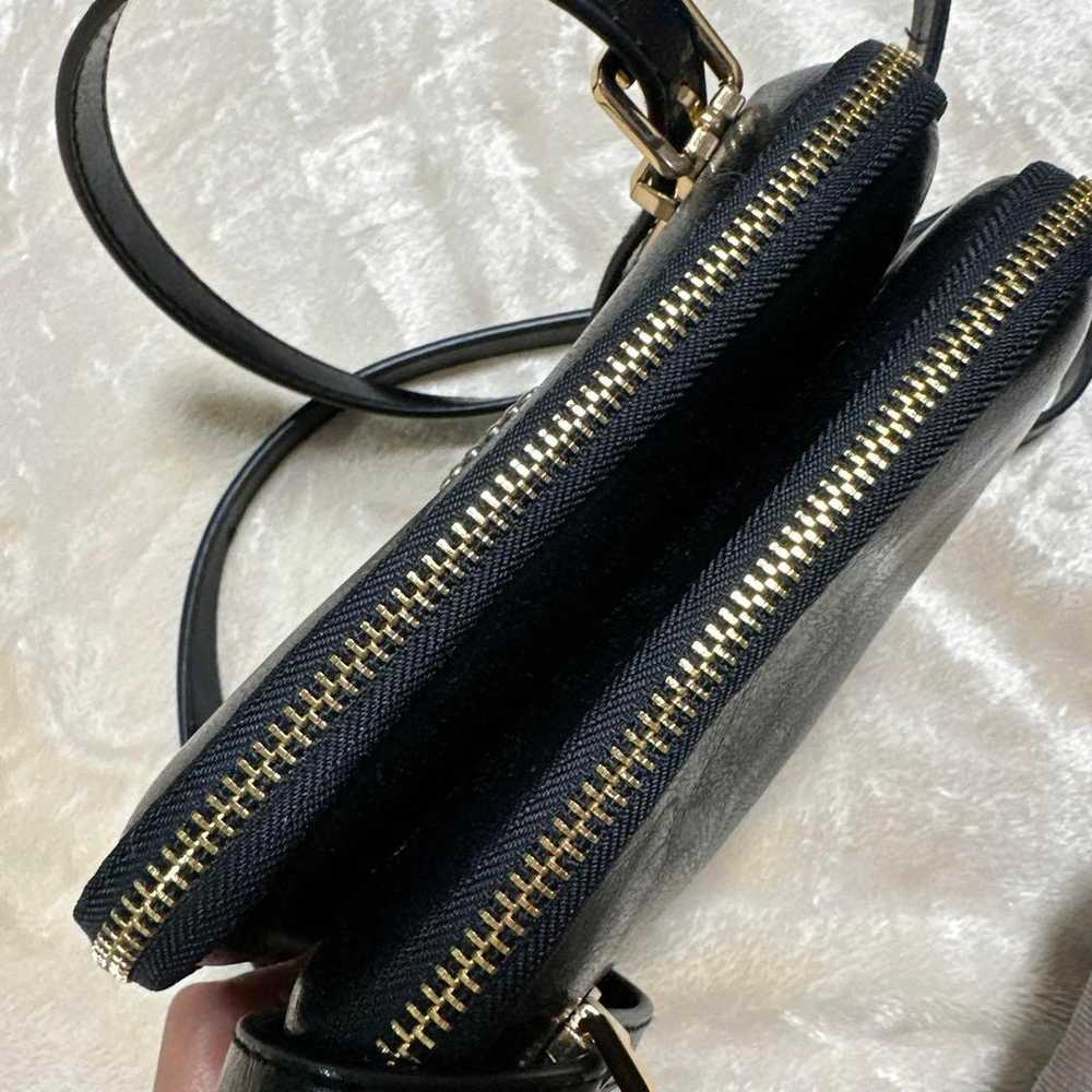 Vintage-style Shoulder Bag Black - image 4